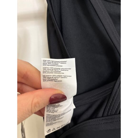 Speedo Swimsuit Women 12/38 Black ProLT Super Pro Solid One Piece Cross Back NWT - Picture 6 of 8